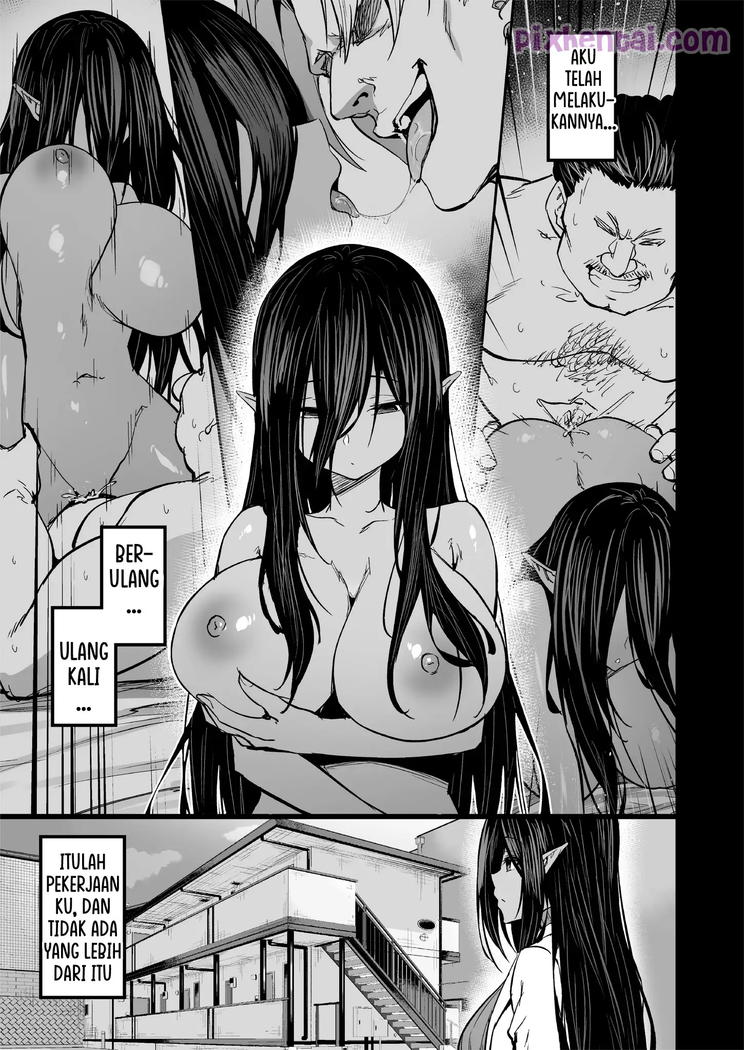 Komik hentai xxx manga sex bokep Rent an Elf Menyewa Elf yang Pendiam dan tanpa Ekspresi 10